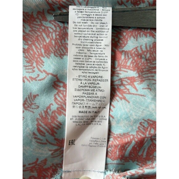 Beatrice B Top Pop Reef Women’s Size 4 Small Teal Orange Lace - Picture 11 of 13